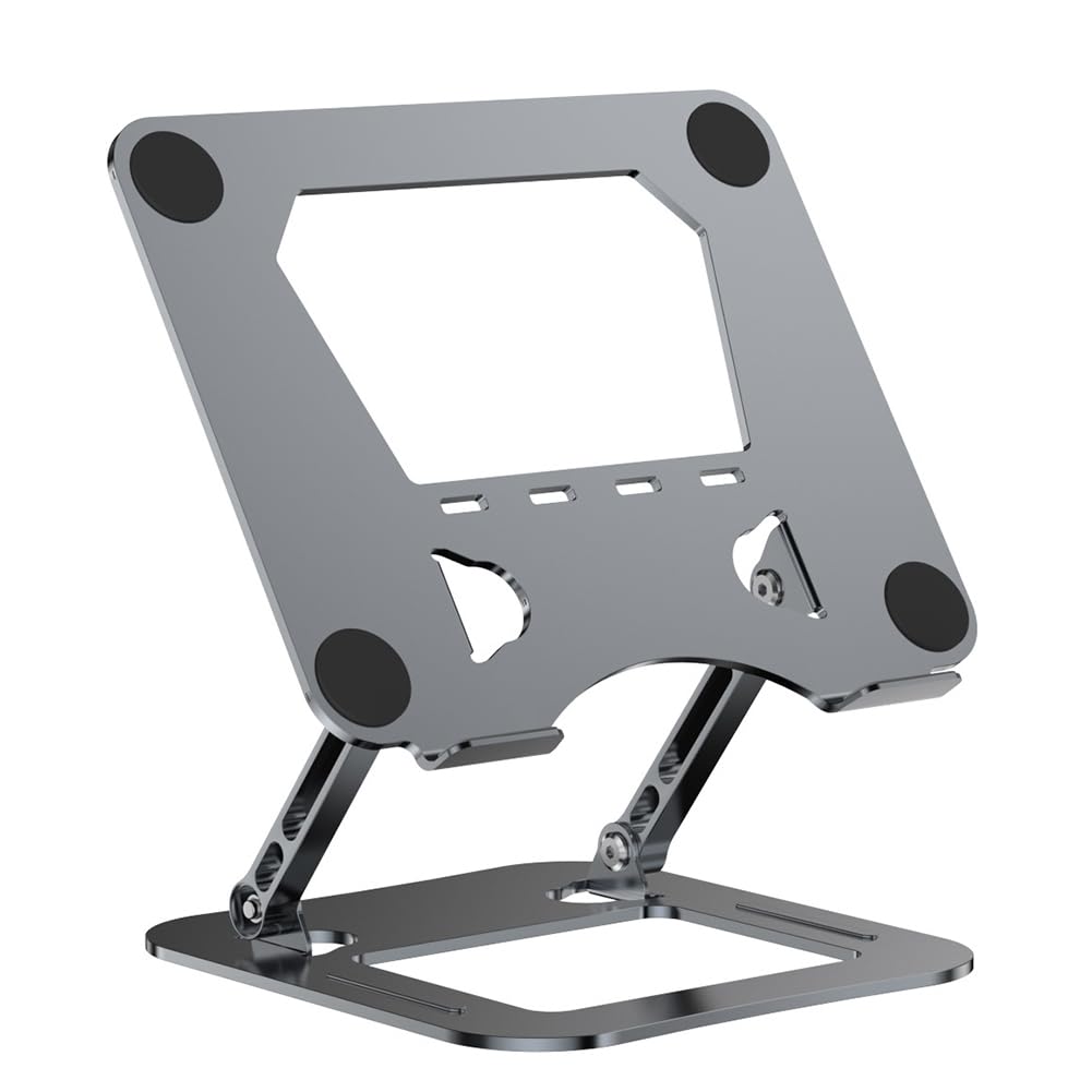 Support d'ordinateur portable pliable et base de refroidissement en acier - 8