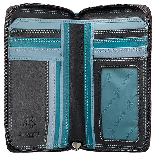 Portefeuille Visconti multicolore idéal pour organiser vos cartes en voyage