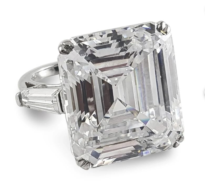 12 Ct (16x16) Emerald Suqare Diamond Cut Engagement Ring,14 Kt Gold Plated Wedding Gift,side Diamond Buguette Ring,GIfted For Her.size 3-122