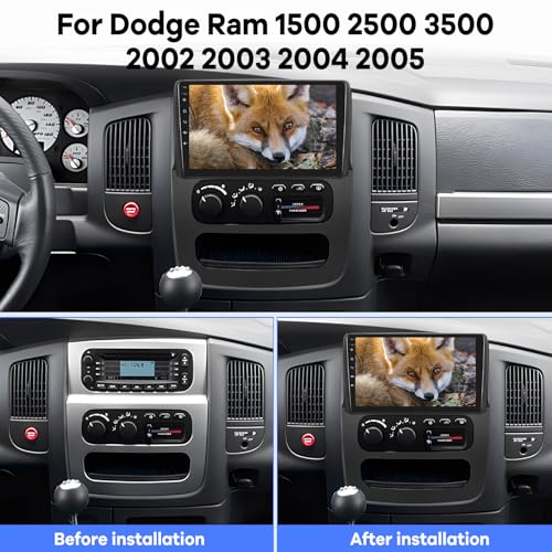 Radio para Dodge Ram 1500-3500 2002-2005 con pantalla táctil 9" miniatura 2