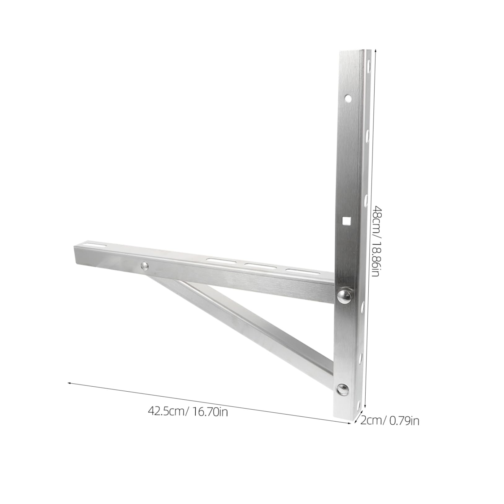 UKCOCO 2 pezzi per Condizionatore Acciaio Inossidabile Bracket Facile Installazione e Sicurezza per Climatizzatori