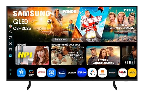 Samsung TV 43 Pouces QLED 43Q8F 4K Smart TV avec Vision AI, 100% Volume de Couleur avec Quantum Dot, l'authentique Quantum Dot et Motion Xcelerator