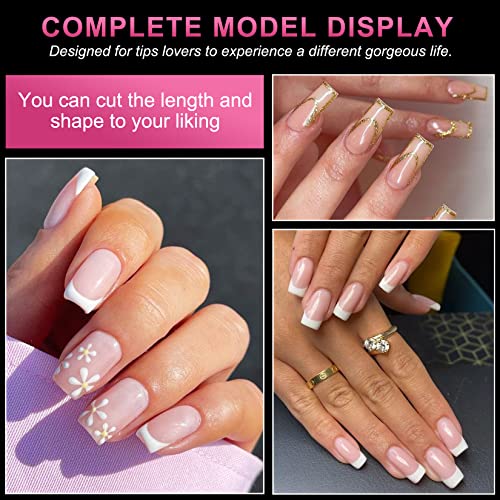 Aoraem Clear French Nails 500 Pcs 10 Sizes Half Cover Press On Nails French Style Acrylic Short Nail Tips With Box For Nail Salon Home Diy #TOP6