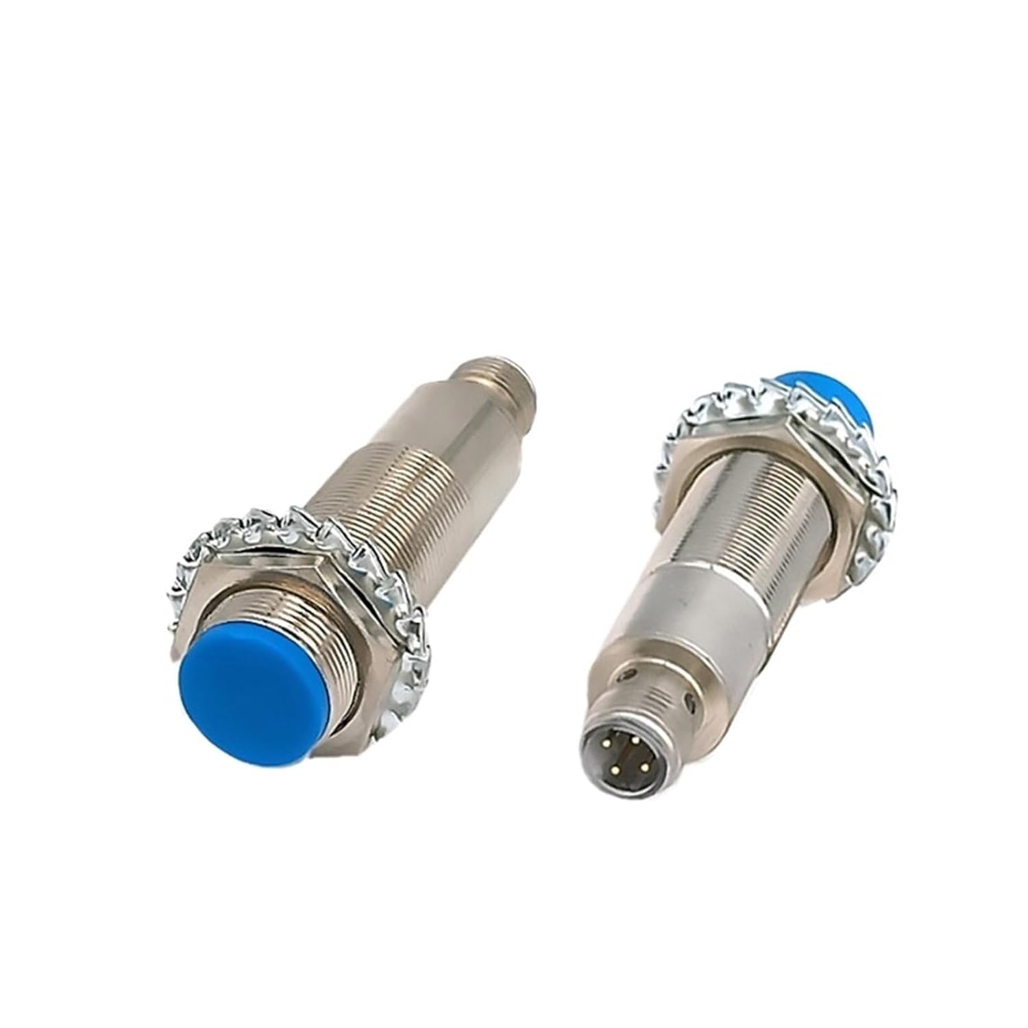 1pcs Plug-in M18 Proximity Sensor Metal Inductive Approach Switch with 4 Cores Air Detect 5mm 8mm PNP/NPN NO NC(Distance 8mm,NO_NPN)
