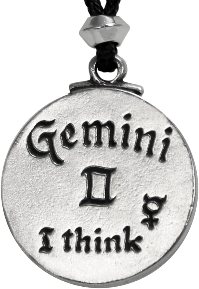 Gemini Pendant Zodiac Necklace Horoscope Jewelry