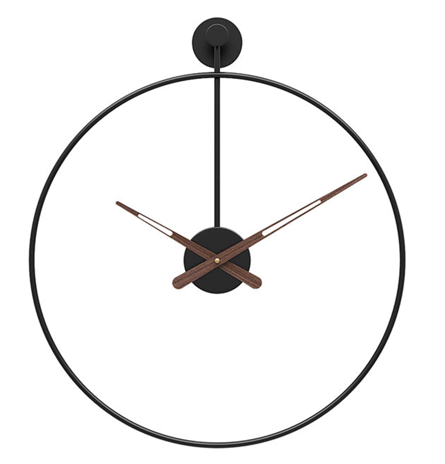 NHDVDVAV Modern Decorative Wall Clock,Farmhouse Metal Clock,Silent Noiseless Movement,Large Wall Clocks for Living Room,Office,Loft,B