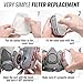 Replacement Carbon Filters for Respirator Masks, Pair, Protective Air Filtration Cotton Layering with Canisters for Painting, Carpentry, Outdoor Landscaping, and DIY Projects. 8 Pieces