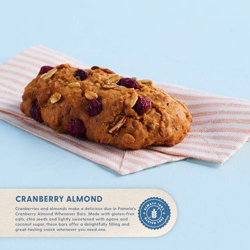 Pamela's Products Gluten Free Whenever Bars, Cranberry Almond, 5 Count Box, 7.05-Ounce (Pack of 6) - image 3