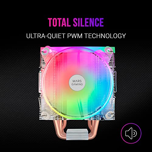 MCPU66, Dissipatore CPU Triplo ARGB. 6 Heatpipes HCT, TDP 220W, 2x Ventole 120mm, Trasparenti - Sistema di raffreddamento - Immagine 3