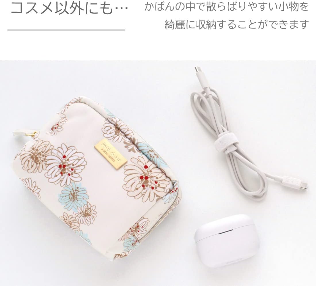 ポール&ジョー レディース 化粧ポーチ (ピンク) 花柄 婦人 ポールアンドジョー PAUL&JOE ACCESSOIRES 107501-9203-01