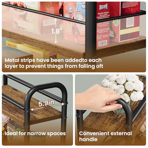 Ahorra 25% en carrito de almacenamiento de 5 niveles con ruedas - Image 4