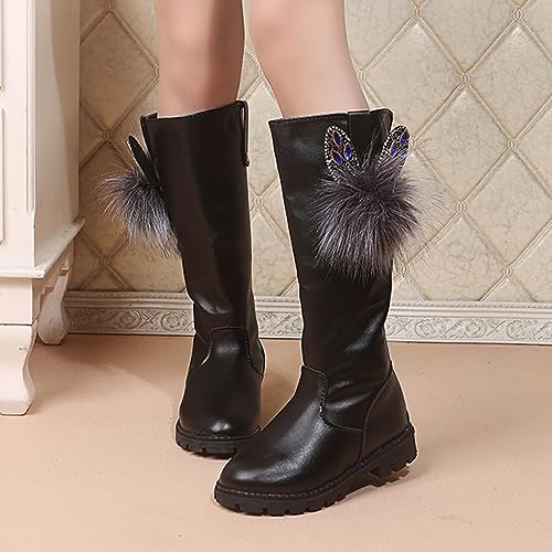 Bottes hautes tendance pour filles chaussures princesse semelle douce - 2