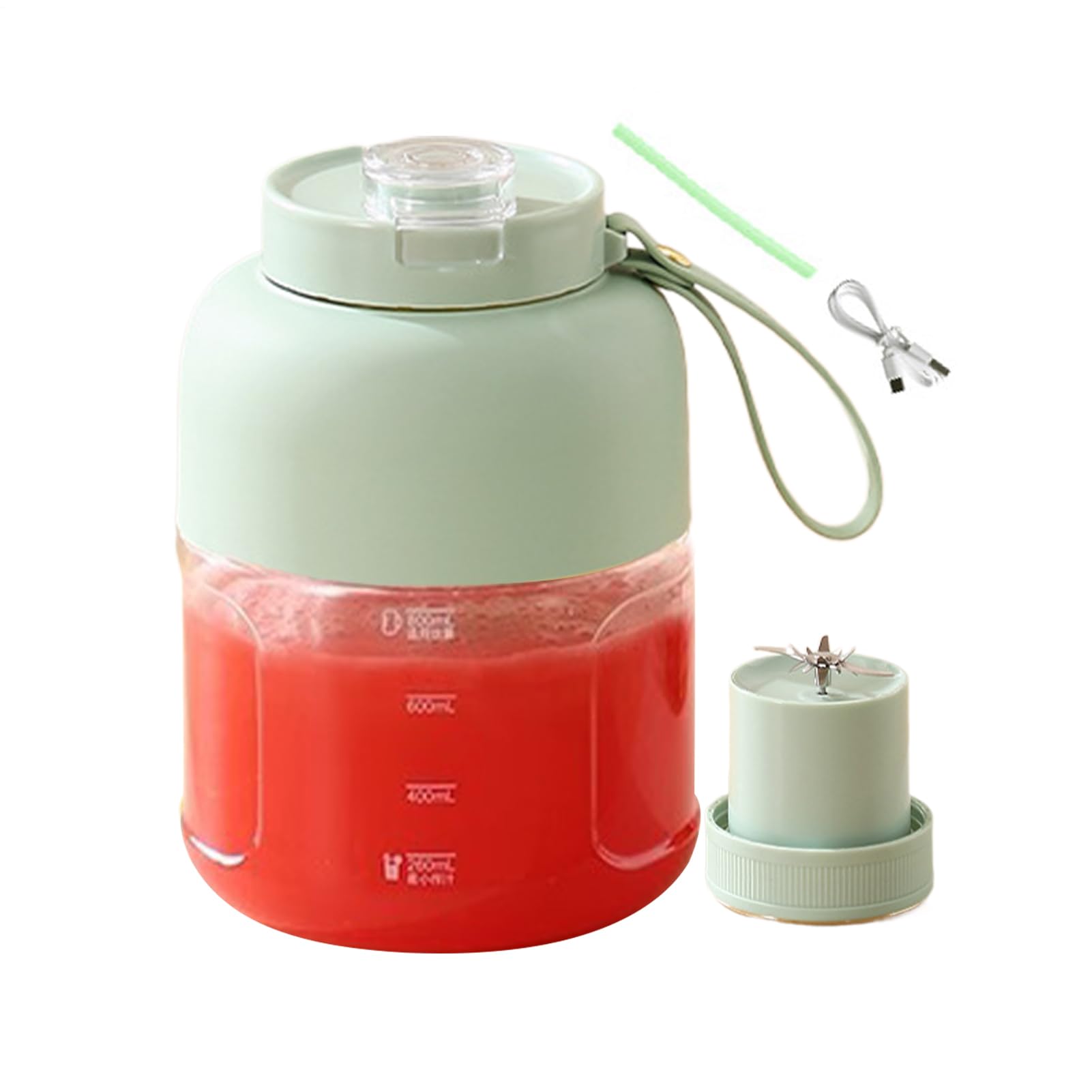 Mélangeur de tasse à jus portable et juicer sans fil de grande capacité