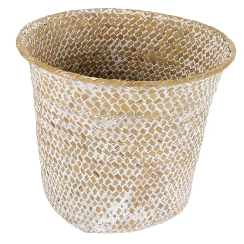 Mipcase Panier Algues De Rangement Panier Tissé Décoratif pour Maison De Fleurs pour Bureau