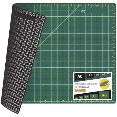 18'' × 24'' Perfect Self Healing Cutting Mat, Non-Slip Gridded Rotary Cutting Board, Necessary for Quilting, Sewing, Craft, Fabric & Scrapbooking(Green/Black), Mfr: CMA2-A