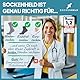 SOCKENHELD® 2-in-1 Premium Strumpfanziehhilfe – mit Aufhängetasche für extra Schutz & Hygiene – Komfort-Zugbänder – Ideal für Senioren, Schwangere & bei Mobilitätseinschränkungen – 23cm