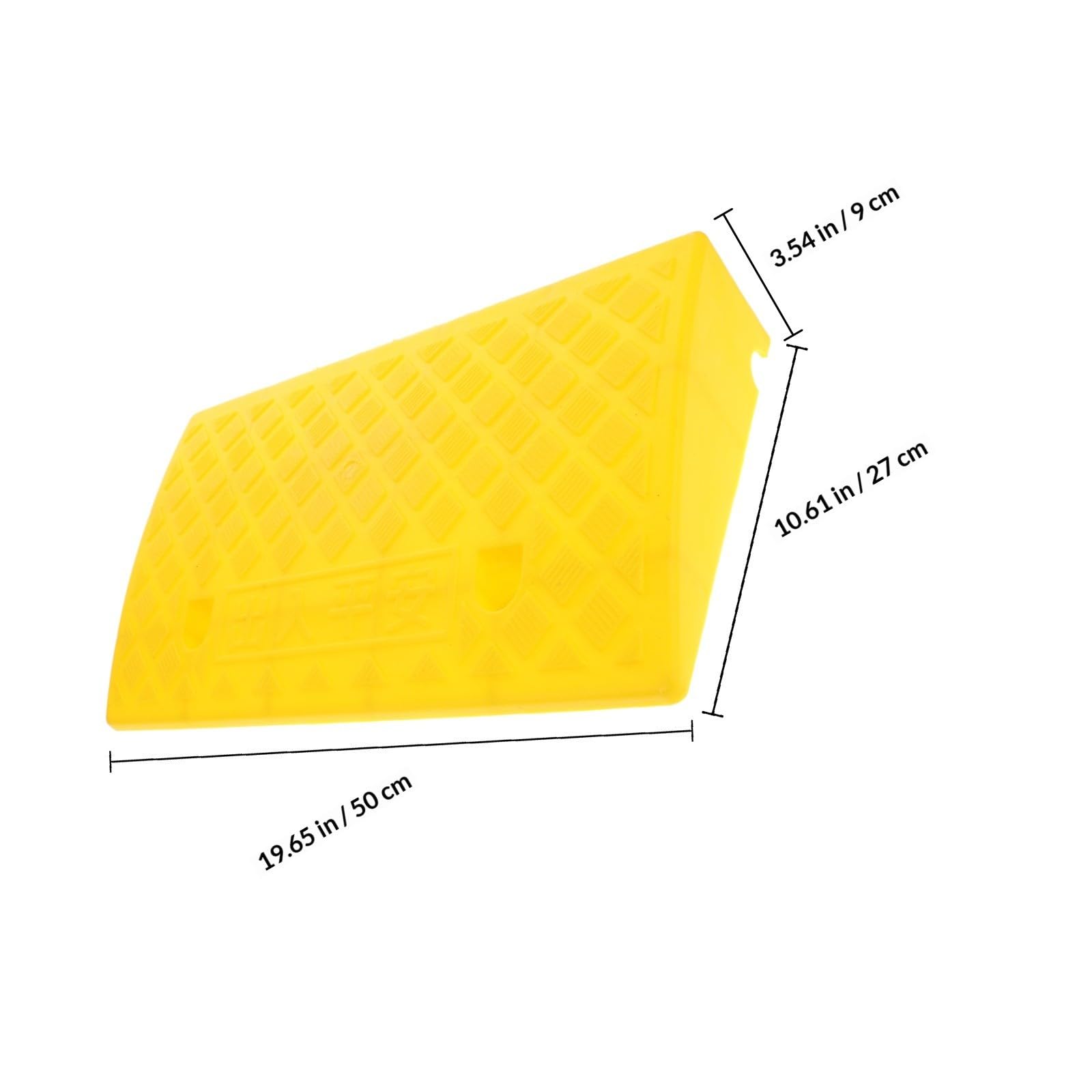 INOOMP Rampa de Entrada de Plástico Portátil y Resistente para Coches y Motocicletas, Antideslizante Excelente Resistencia Presión, Adecuado para Bordillos y Rampas de Acceso