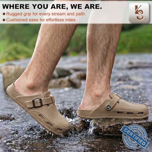Image of KEMISANT Women Clogs,Comfortable Mules Sandals Slippers Nurse Garden Shoes Unisex for Men Cushioned Support
