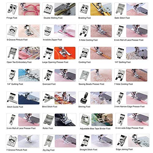 image for Stormshopping Professional Domestic 30 PCS Sewing Machine Presser Foot