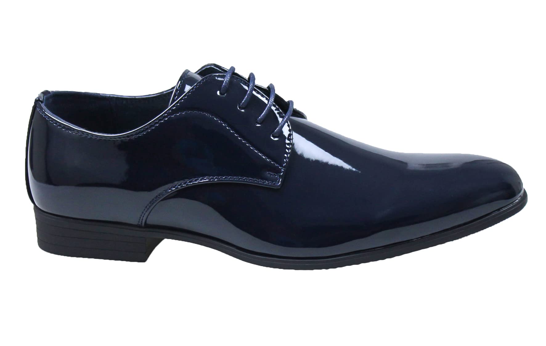 Zapatos de hombre Class azul oscuro charol Man's Shoes Elegantes Ceremonia