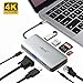 Produktbild Hieha USB C Hub, 9 in 1 Aluminium USB C Adapter auf HDMI DVI(4k*2k) VGA, USB 3.0 Port, SD/TF Kartenleser Gigabit Ethernet für MacBook, MacBook Pro Samsung S8/S9 Huawei und Typ C Geräte