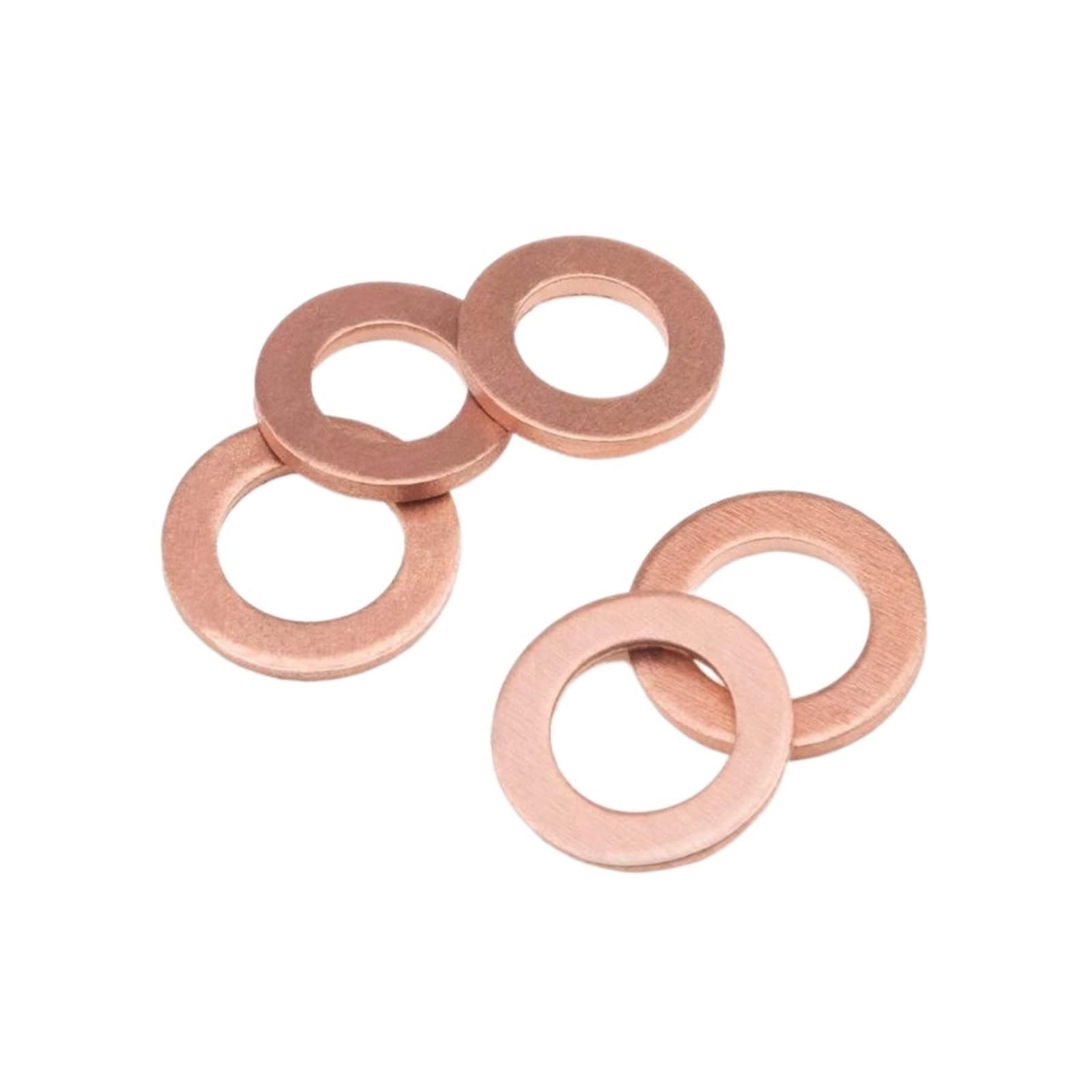 Arandelas de cobre, Kit surtido de sellos anillo plano M5-M14 con caja(280pc)