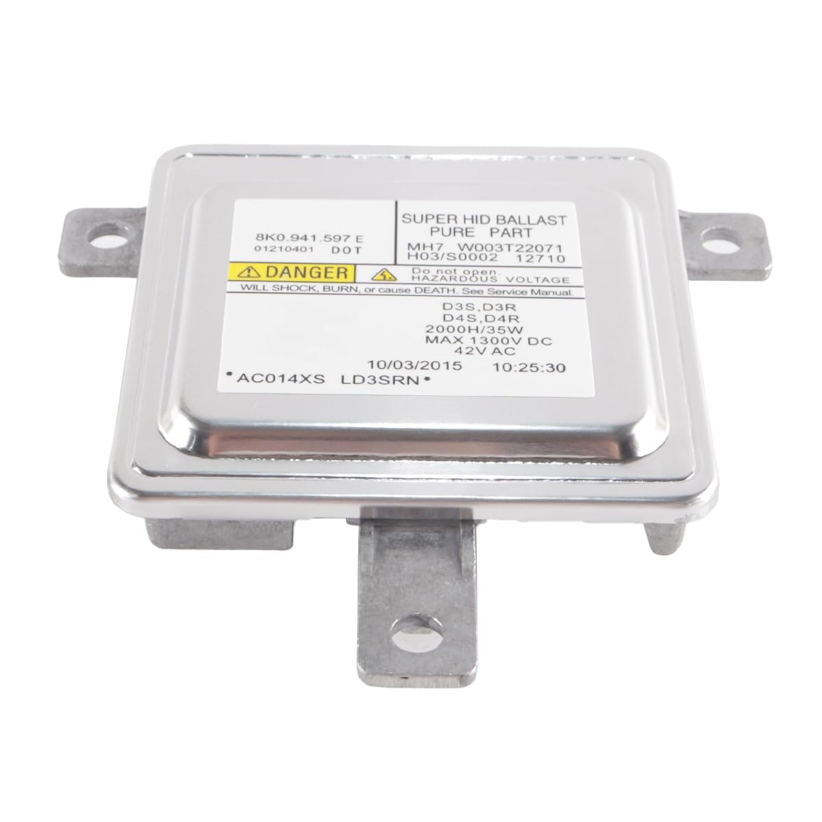 Balasto De Repuesto D3S/D3R D4S/D4R, Unidad De Control De Balasto De Faros De Xenón HID Compatible con Audi VW 8K0941597E W003T22071 (inalámbrico)