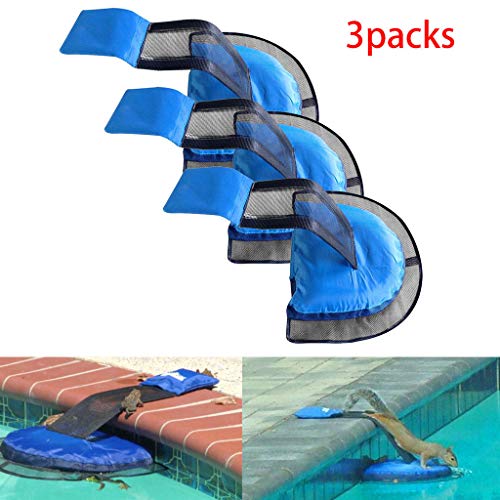 Glumes 3pcs Animal Saving Escape Ramp for Pool,Escapes Pool Supplies Save Critters in