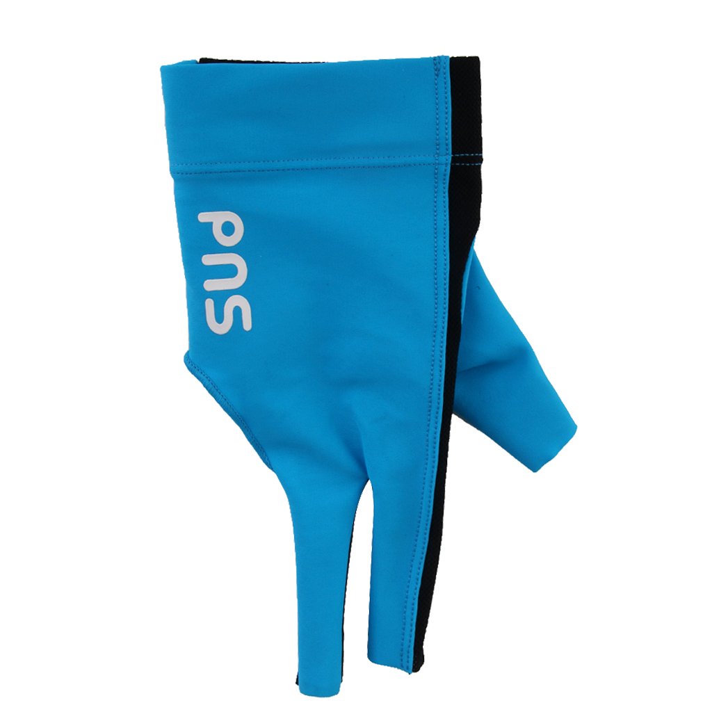 Generic Blue Spandex Pro Player Snooker Billiard Cue Glove Right Hand Three Finger-picture-29