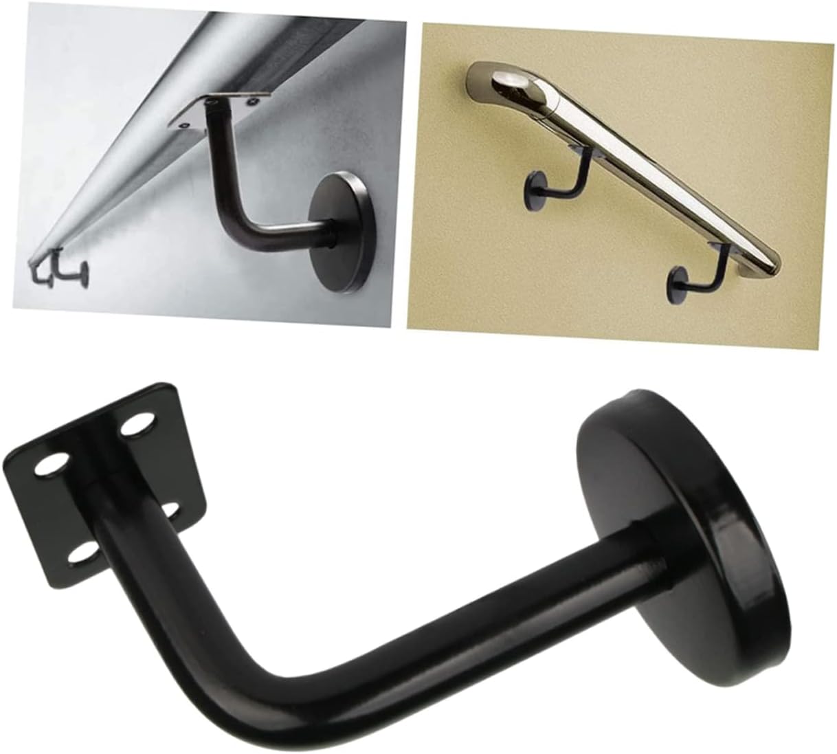 6pcs Stainless Steel Handrail Bracket Durable Stair Railing Support for Indoor and Outdoor Use Elegant Design Resistant Easy to Install for Home and