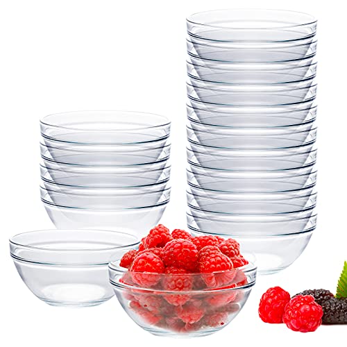 Farielyn-X 16 Pack 4 Inch Glass Ramekins Bowls, Mini Glass Prep Dessert Bowls Small For Kitchen Prep, Dessert, Dips, And Candy Dishes Or Nut Bowls #TOP13