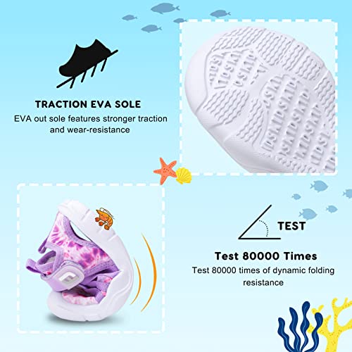 Image of JOINFREE Toddler Boys Girls Water Shoes Breathable Qucik Dry Sport Beach Sandals Lightweight Barefoot Flexible