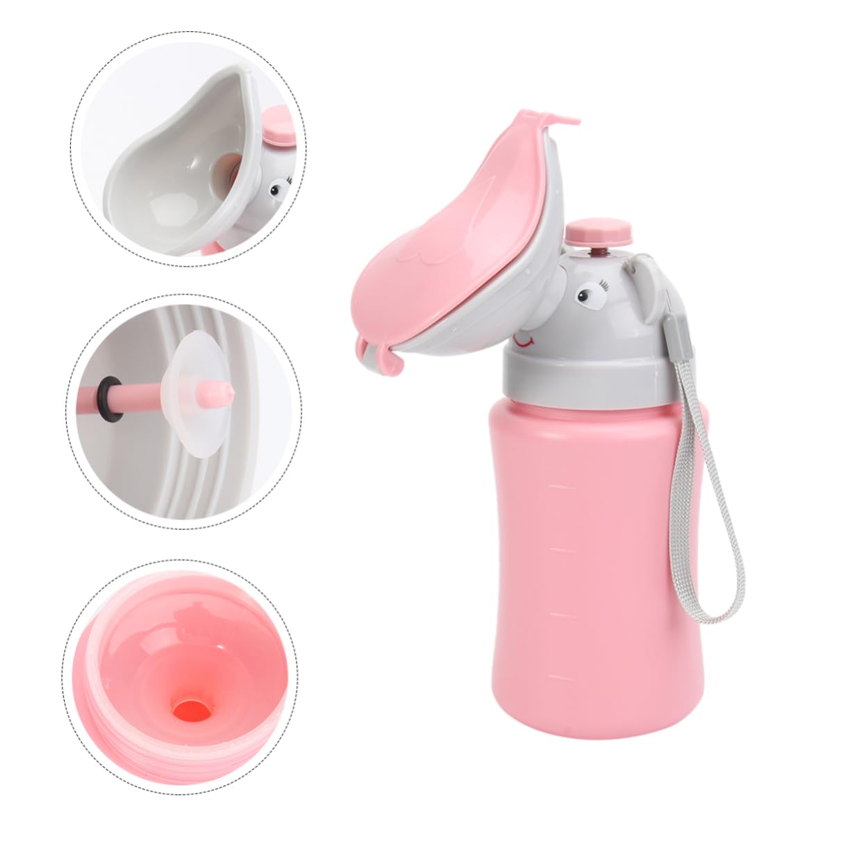 Portable Urinal Bottle Car Potty Training Seat Leak-Free Design Compact Size for Travel Use