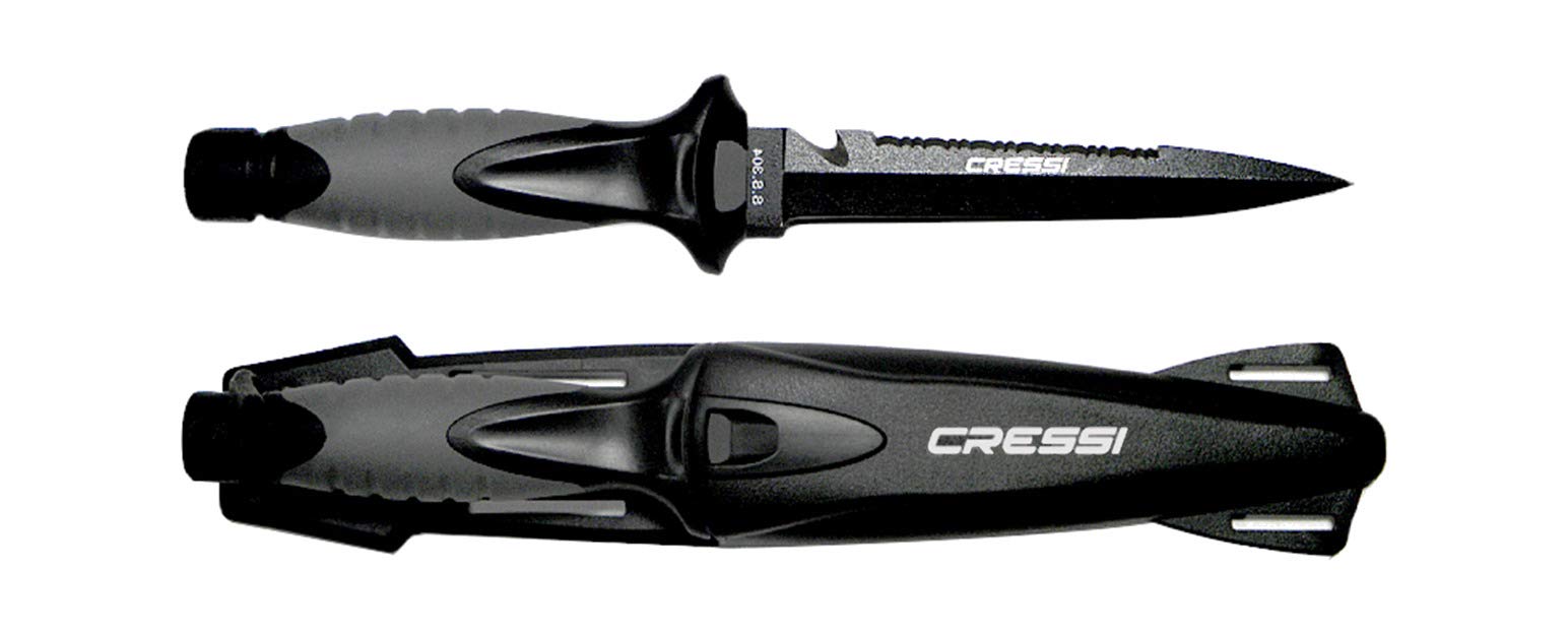 CRESSI - BRC 559300/391 : Cuchillo buceo FINISHER