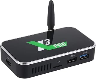 Yaazero X3 PRO Android 9.0 TV Box S905X3 Quad-core 64-bit Chipset CPU Cortex-A55 TV Set Top Box Support BT 4K 1080P 4GB+32GB Media Player 2.4G/5G WiFi