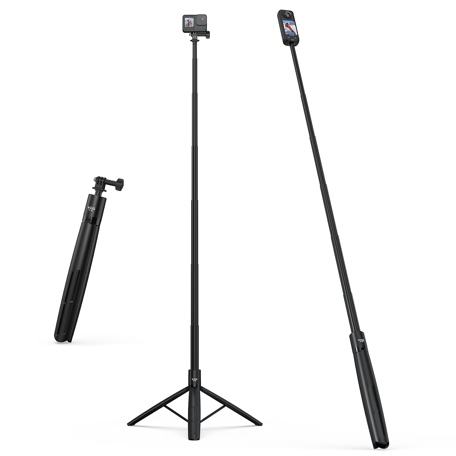 Amazon | VRIG 180cm 三脚 DJI Osmo Action 5 Pro用 三脚 アクション