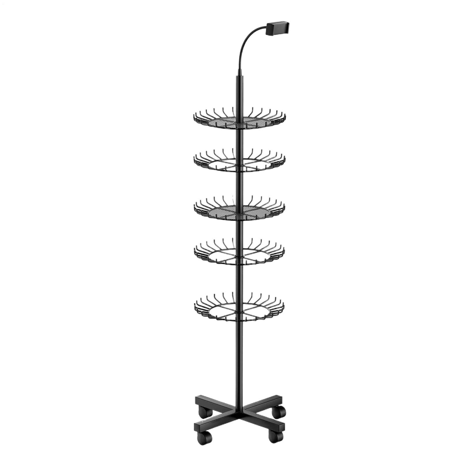 Perchero Para El Cabello - Soporte De Exhibición, Estante De Almacenamiento Ajustable En Altura, Para Estación De Trabajo En El Hogar Servicio De Instalación Extensión Estilo Móvil Entrena