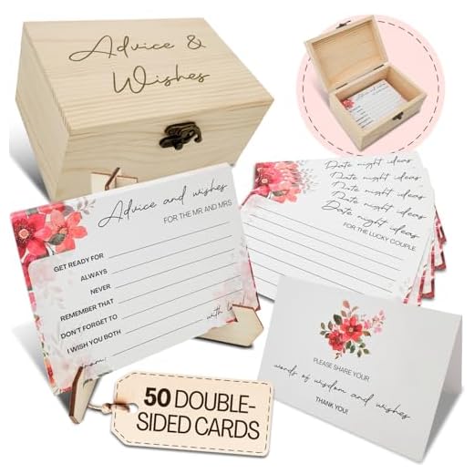 Tarjetas de consejos y deseos de boda para Mr. and Mrs. 50 tarjetas elegantes para que los invitados compartan amor, consejos y recuerdos, despedida de soltera, recepción o regalo de compromiso