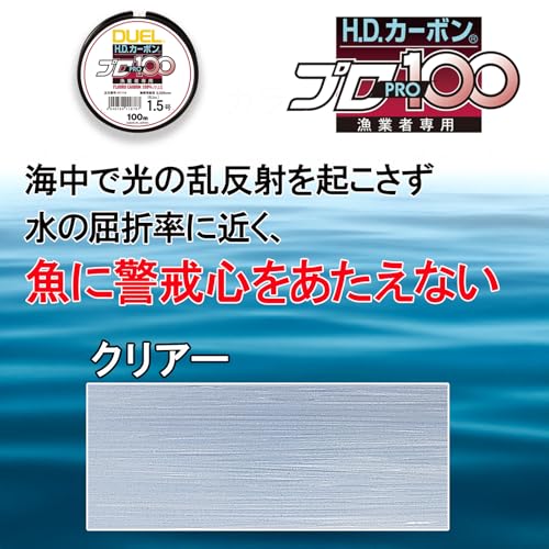Duel Fluoro Line HD Carbon Pro 100S línea de pesca miniatura 3