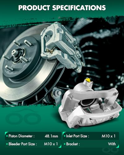 Image of SCITOO 19B1655 Rear Right Disc Brake Caliper w /Bracket For Lexus For LX450 1996-1997,For Toyota For Land Cruiser 1993-1997,Single Piston