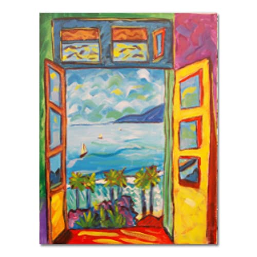 Matisse paysage vue extérieure toile pour salon et bureau lumineux