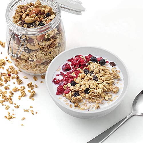 image for Homestockplus [Set of 6] Unbreakable Cereal Bowls 24 OZ Set Microwave 