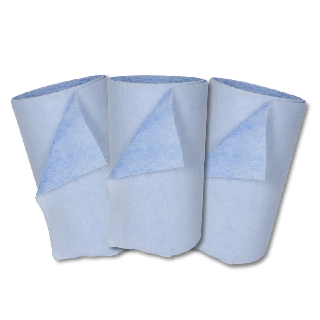 G4 220G Synthetic Air Filter Media – Non-Woven Polyester For HVAC & AC Units, Blue/White, 1m X 5m Roll-443008