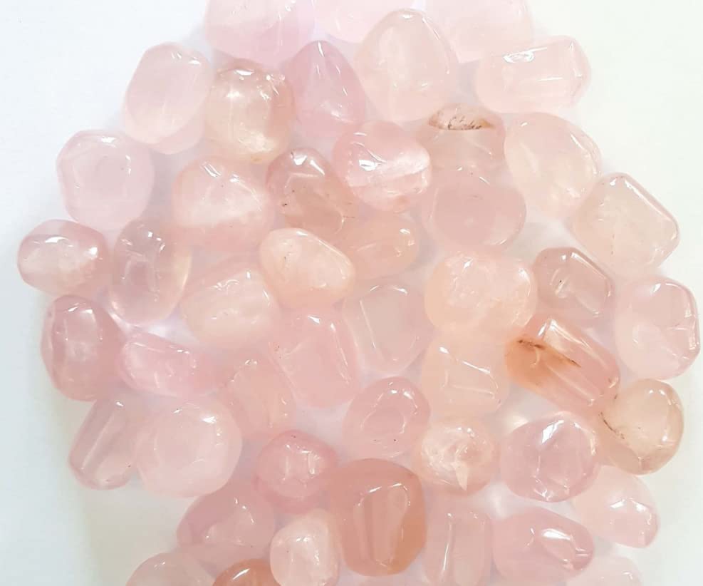 Stone TECH Rose Quartz Rough Stone Natural Crystal Healing Rough Stone for Healing & Meditation, (1 KG)