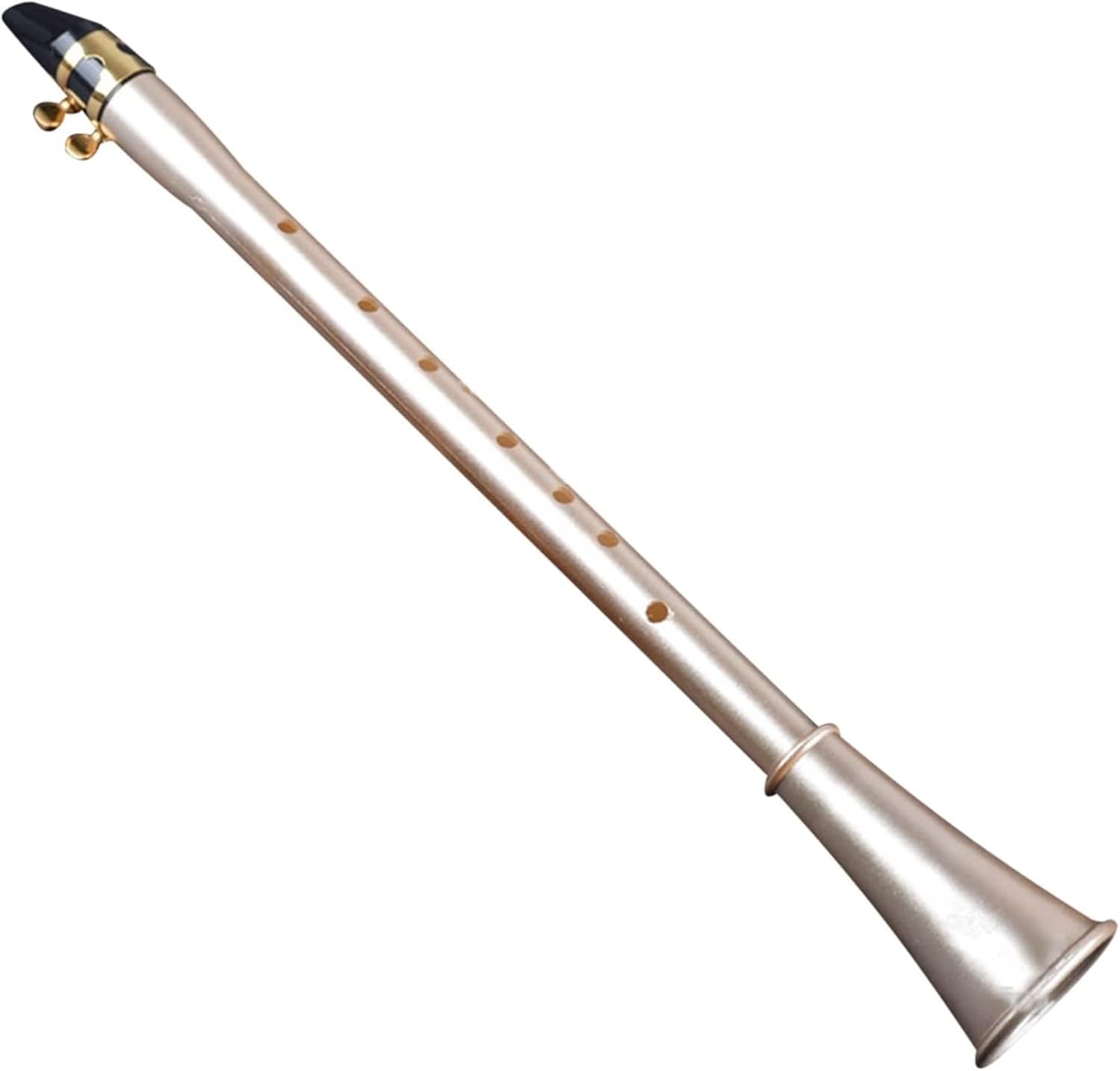 Pocket Clarinet, Portable Little Clarinet, Woodwind Instrument with Carrying Bag for Beginner (Be Key)