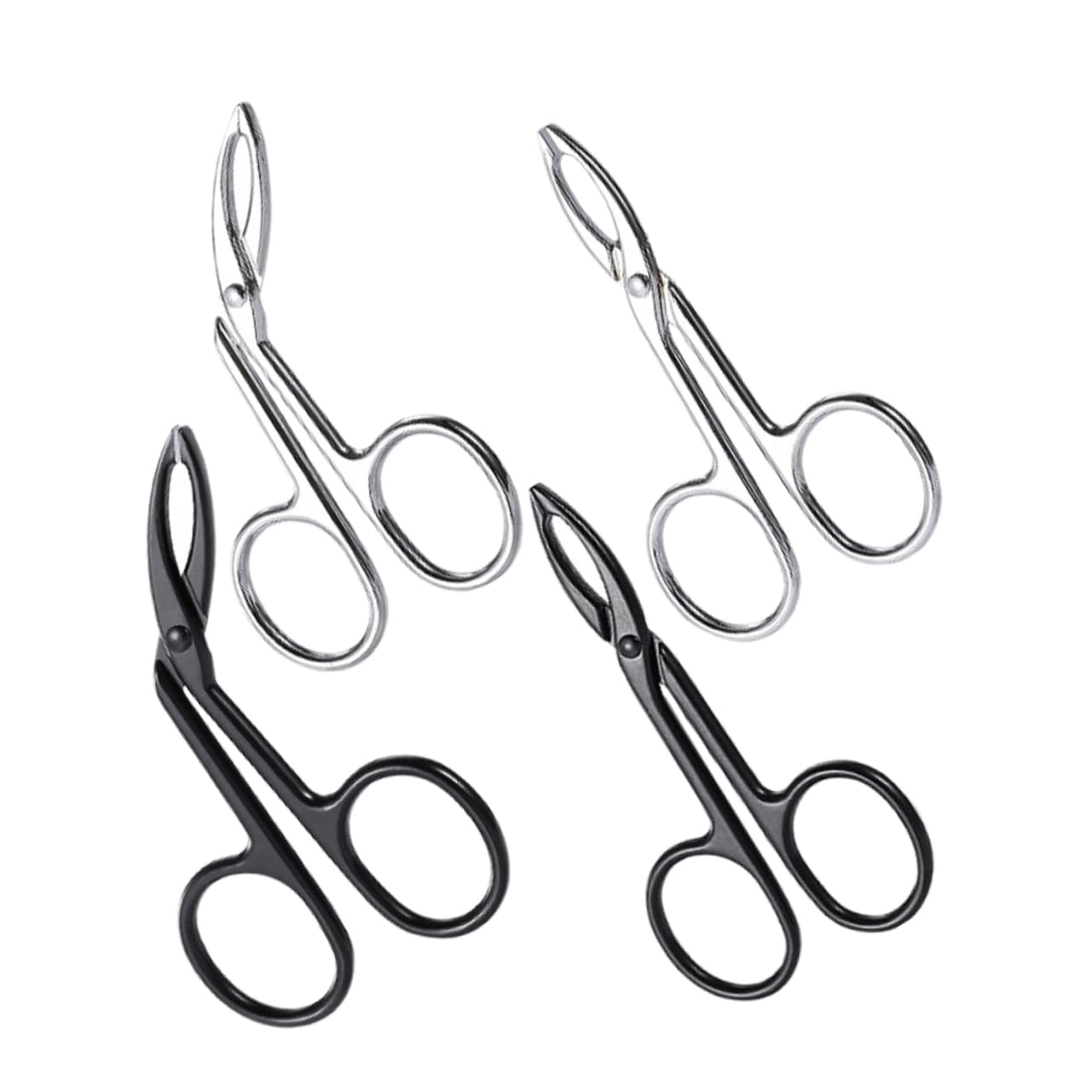 VALICLUD 5 Set Pinze Per Sopracciglia Fronte Pinzetta Attrezzo Sopracciglio Pinzette Per Del Viso Da Donna Sul Mento Pinzette Per Sopracciglia Da Donna Acciaio Inossidabile 4 Pezzi*5