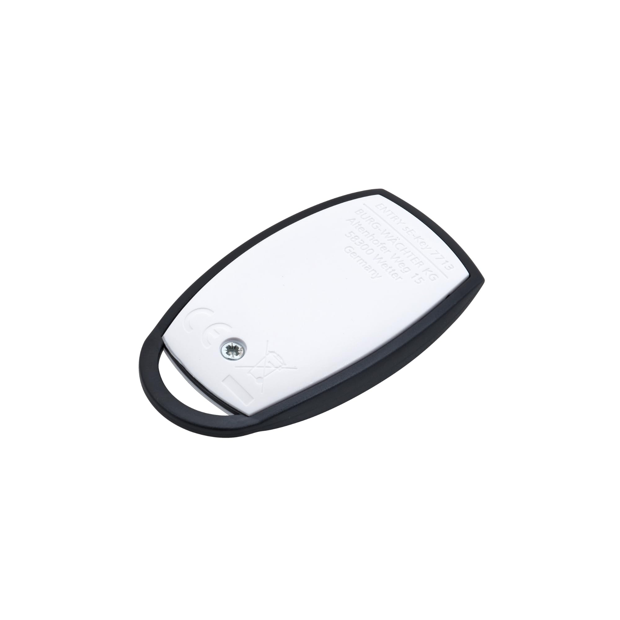 BURG-WÄCHTER Chiave radio elettronica per secuENTRY Home, transponder attivo per serrature elettroniche serie secuENTRY, ENTRY sE-Key 7713, bianco/nero
