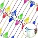 PORAFUK 46 Pieces Vinyl Stretchy Sticky Toys Assorted Novelty Large Sticky Hands, Hammer, Lizards, Skull and Flying Frog for Children Kids Party Favors, Birthdays