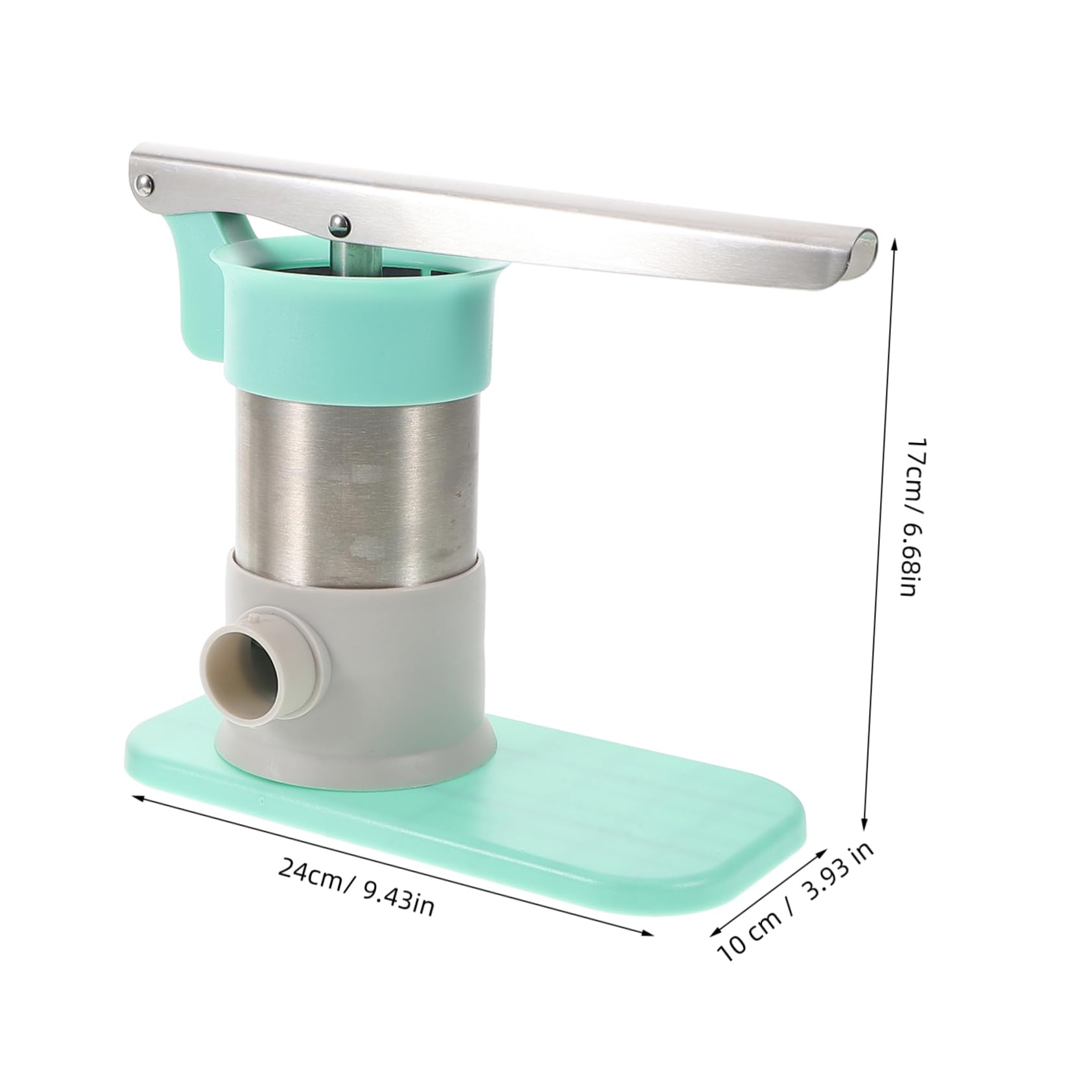 Ciieeo 1Set Portable Manual Sausage Stuffer Sausage Maker with Stainless Steel Tubes Vertical Design for Home Use for Homemade Sausage Filling and Meat Stuffing