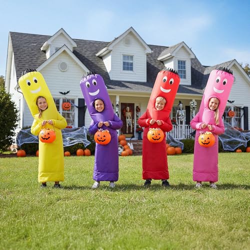 Image of LookOurWay Inflatable Tube Man Costume - Wacky Wavy Arm Guy Funny Inflatable Halloween Costume